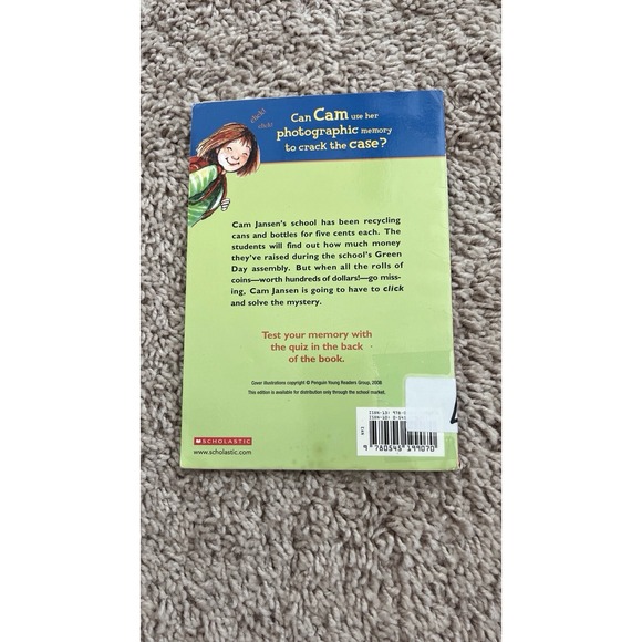 Cam Jansen And The Green School Mystery By David A. Adler Paperback - Picture 2 of 2